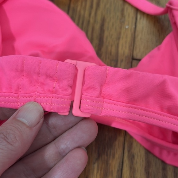 Andie Bikini Set Valencia Top 90s High Waisted Bottom Neon Pink size Medium NWT - Picture 4 of 10